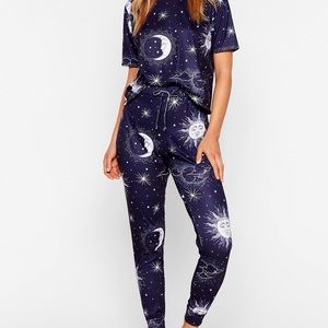 Night and day moon pajama set